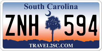 SC license plate ZNH594
