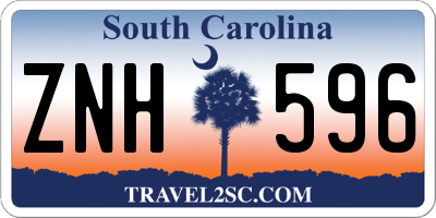 SC license plate ZNH596