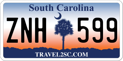 SC license plate ZNH599