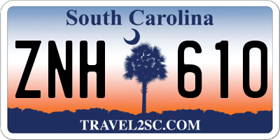 SC license plate ZNH610