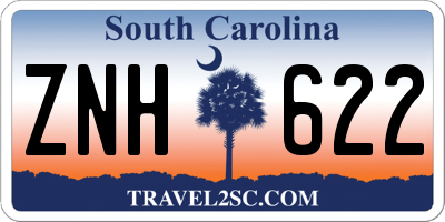 SC license plate ZNH622