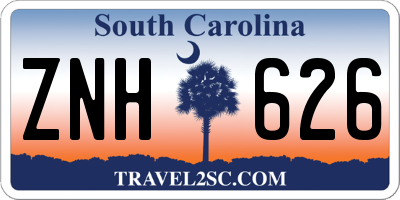 SC license plate ZNH626