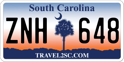 SC license plate ZNH648