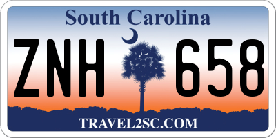 SC license plate ZNH658