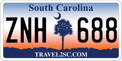 SC license plate ZNH688