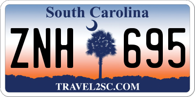 SC license plate ZNH695