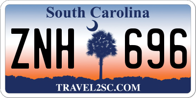 SC license plate ZNH696