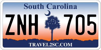 SC license plate ZNH705