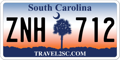 SC license plate ZNH712