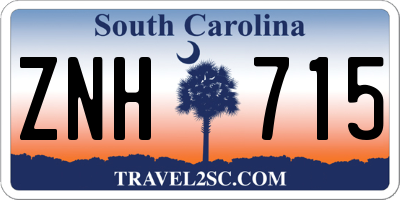 SC license plate ZNH715