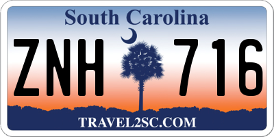 SC license plate ZNH716
