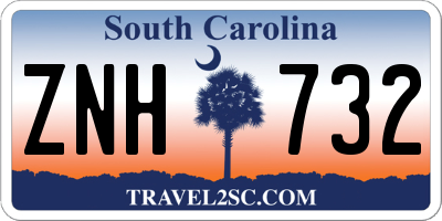 SC license plate ZNH732