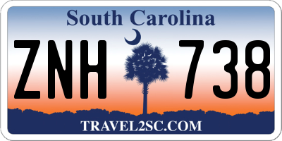 SC license plate ZNH738