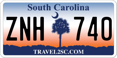 SC license plate ZNH740