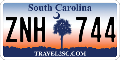 SC license plate ZNH744