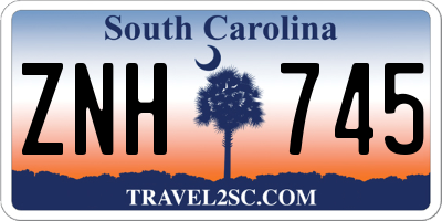 SC license plate ZNH745