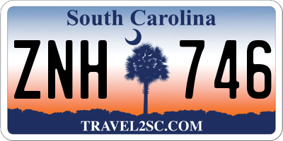SC license plate ZNH746