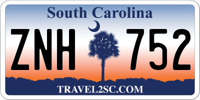SC license plate ZNH752