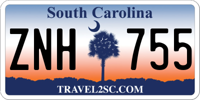 SC license plate ZNH755