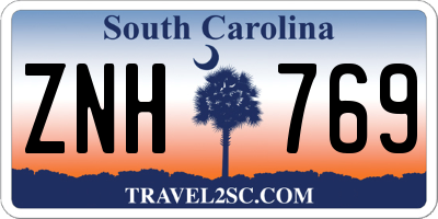 SC license plate ZNH769