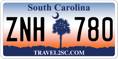SC license plate ZNH780