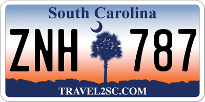 SC license plate ZNH787