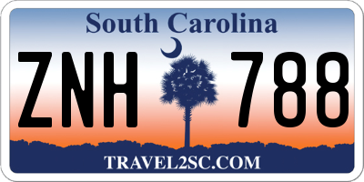 SC license plate ZNH788