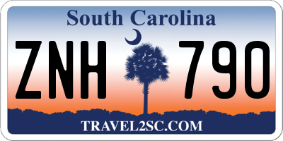 SC license plate ZNH790