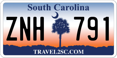 SC license plate ZNH791