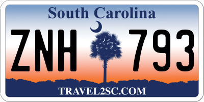 SC license plate ZNH793