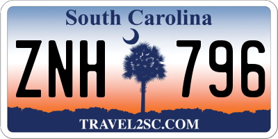 SC license plate ZNH796