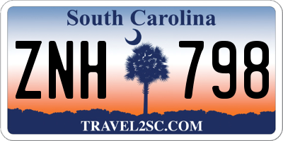 SC license plate ZNH798