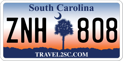 SC license plate ZNH808