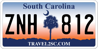 SC license plate ZNH812