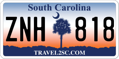 SC license plate ZNH818