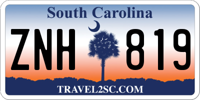 SC license plate ZNH819