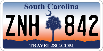 SC license plate ZNH842
