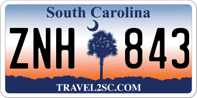 SC license plate ZNH843