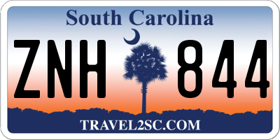 SC license plate ZNH844