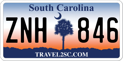 SC license plate ZNH846