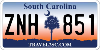 SC license plate ZNH851