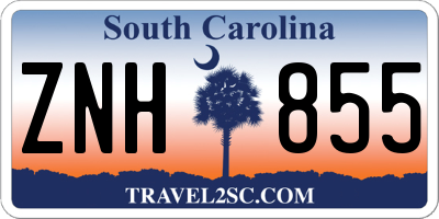 SC license plate ZNH855