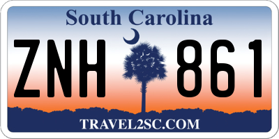 SC license plate ZNH861