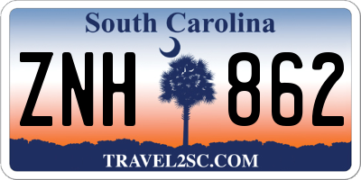 SC license plate ZNH862