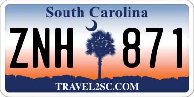 SC license plate ZNH871