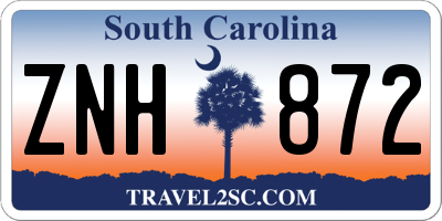 SC license plate ZNH872