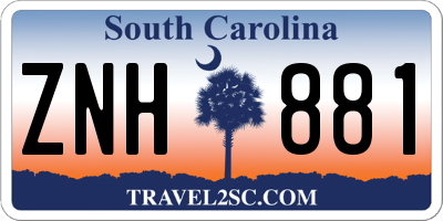 SC license plate ZNH881