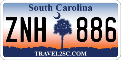 SC license plate ZNH886