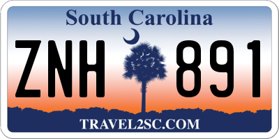 SC license plate ZNH891