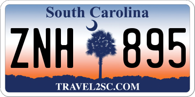 SC license plate ZNH895